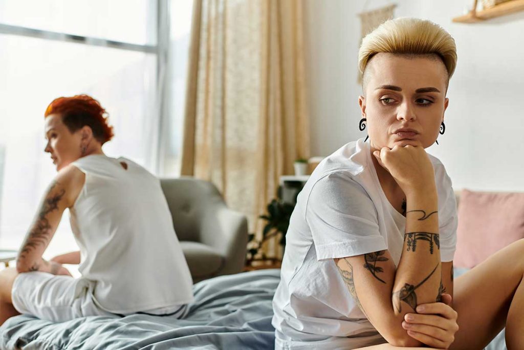 couple breaking up