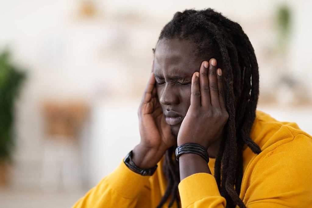man who is stressed