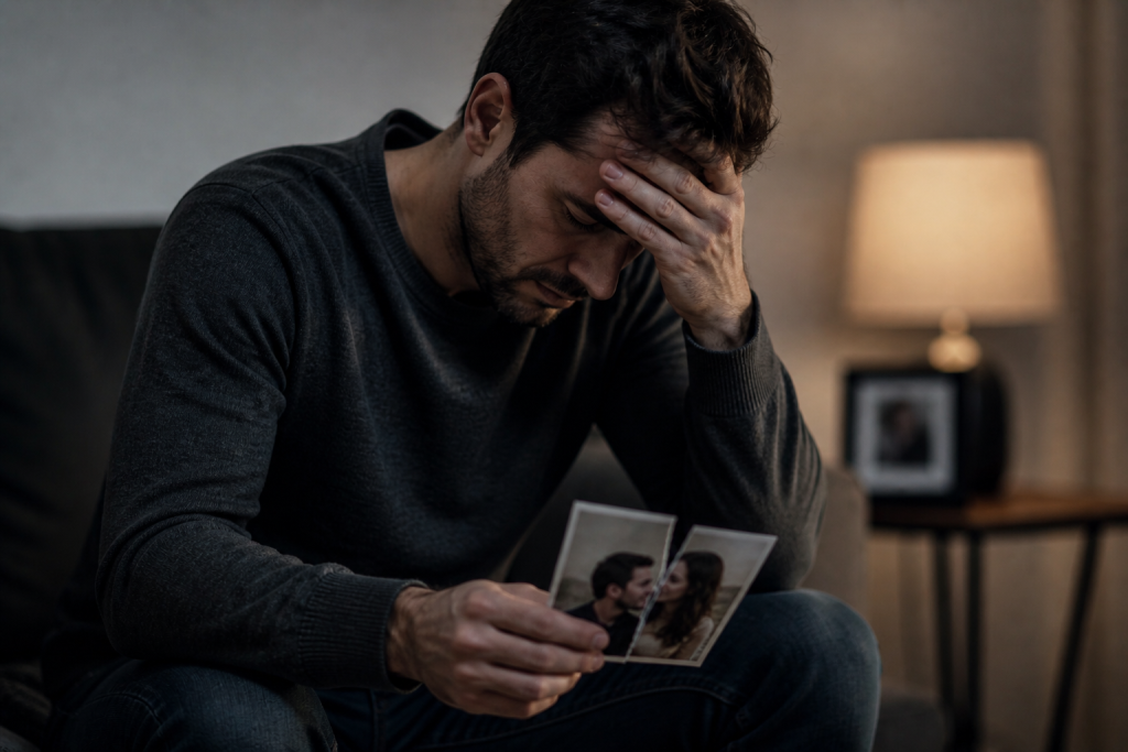 man who has no Closure from a Narcissist
